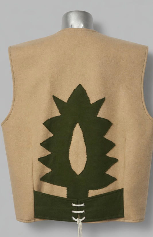 Chaleco Traje Regional Asturiano para Hombre Verde