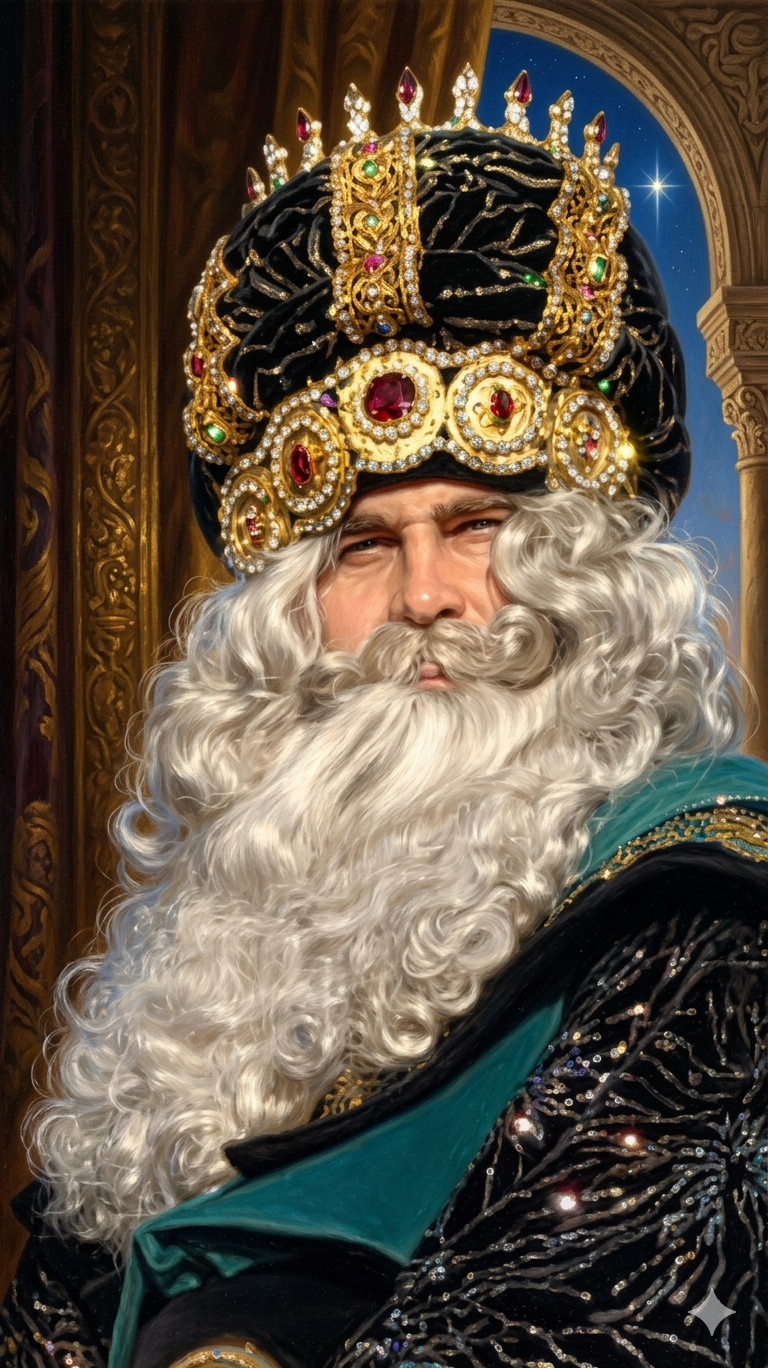Peluca y Barba Rey Melchor - Profesional - Compra