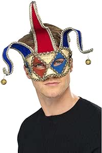 Máscara de Arlequín Azul - Complementos para Disfraces