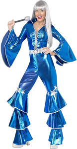 Disfraz Abba Mujer Azul - Disfraces de los 70