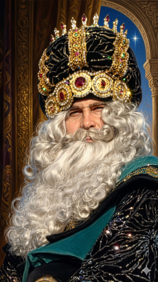 Peluca y Barba Rey Melchor - Profesional - Compra