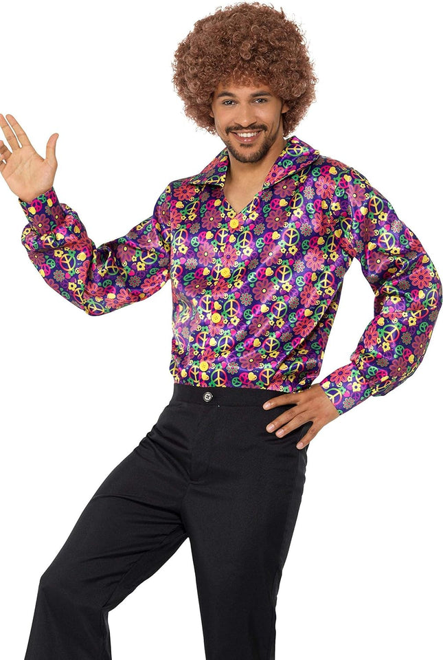 Disco Moda De Los 70 Y 80 Hombres Camisa Moda De Hombre De Los 70