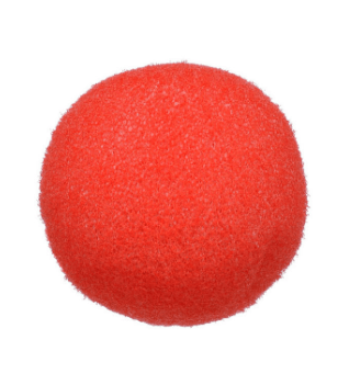 Nariz de foam roja para payaso, 5 cm