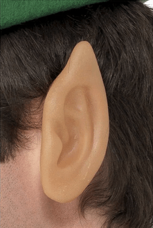 Oreja de elfo de color piel, detalle de textura y borde