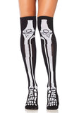Skeleton Over The Knee Socks