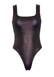 Metallic thong bodysuit