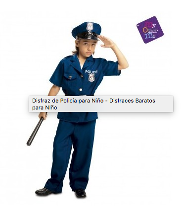 Disfraz de Policía para Niño - Disfraces Baratos para NIño