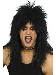 Peluca Hombre Rockero-Pelucas Para Disfraces