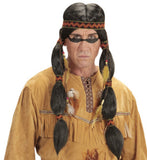 Peluca Hombre Indio Guerrero-Pelucas Para Disfraces