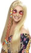 Peluca Mujer Hippie-Pelucas Para Disfraces