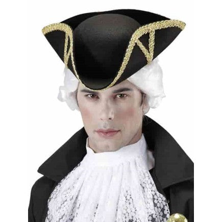 Sombrero Negro Época Tricornio-Sombreros Para Disfraces