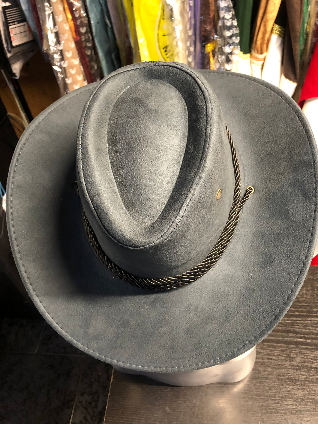 Sombrero Gris Fieltro-Sombreros Para Disfraces