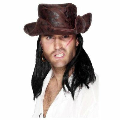Sombrero Pirata Con Pelo-Sombreros Para Disfraces