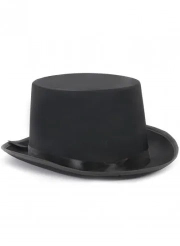 Chistera Fieltro De Copa Baja-Sombreros Para Disfraces