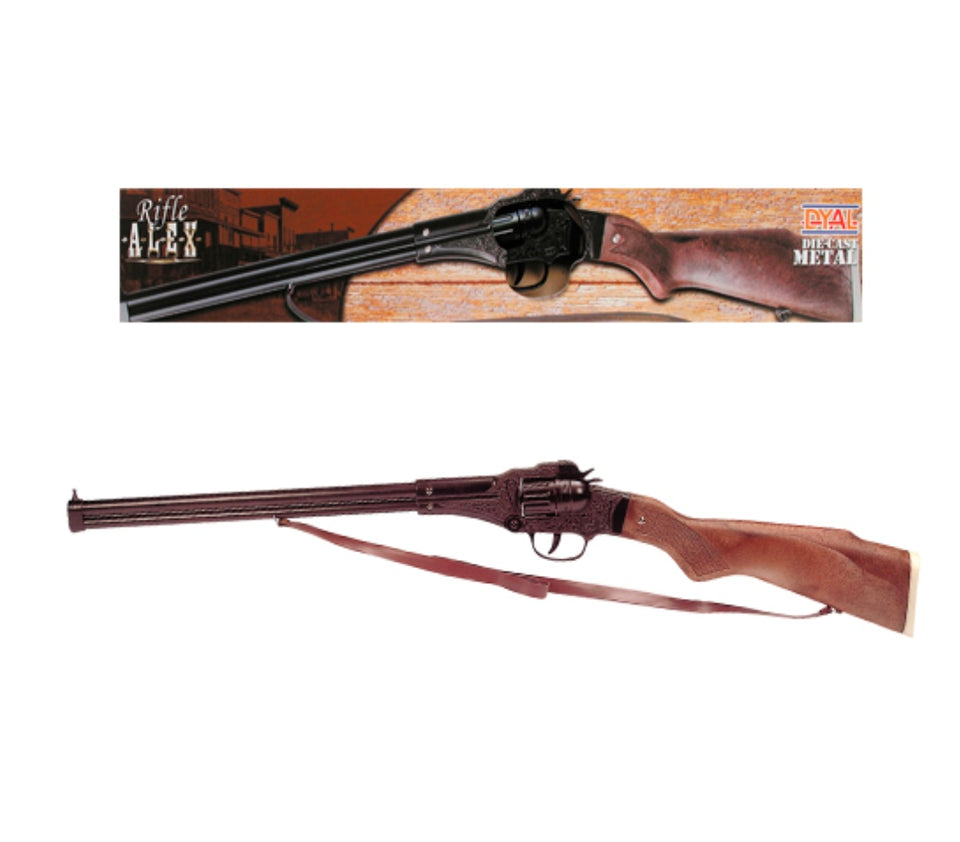Rifle Escopeta Metálica Cañón Largo-Complementos Para Disfraces