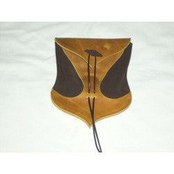 Bolso Medieval Piel Y Serraje-Trajes Medievales Hombre