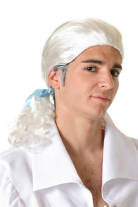 Peluca Blanca Hombre- Pelucas Para Disfraces