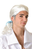 Peluca Blanca Hombre- Pelucas Para Disfraces