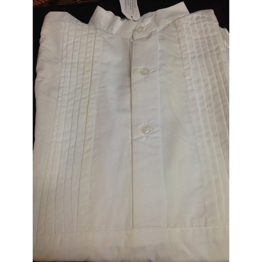 Camisa de traje regional asturiano clara, con botones y cuello abierto