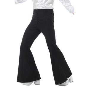 Pantalones Negros de Hippie Años 60 para Hombre