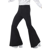 Pantalones Negros de Hippie Años 60 para Hombre