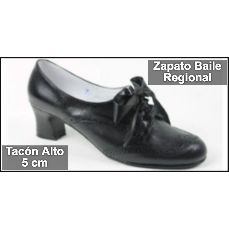 Zapato para Baile Con Dibujo Traje Regional Tacón Alto